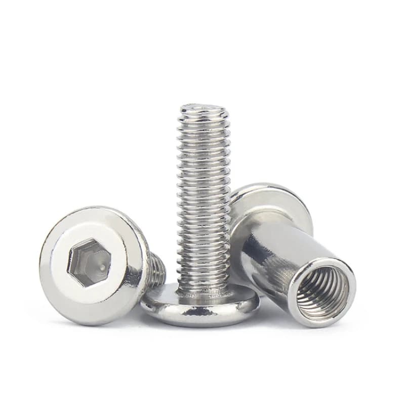 304 Stainless Steel Cap Nut Set | Hex & Socket Head Screws | M2-M10 Furniture Connectors - Thumbnail 4