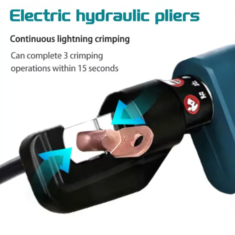 Hydraulic Crimping Tool | Portable Battery-Powered | 4-70mm² Copper & Aluminum Terminals - Thumbnail 2