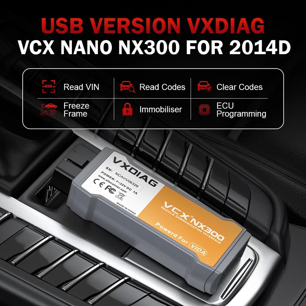 VCX NANO for Volvo | OBD2 Scanner & ECU Coding Tool | J2534 Programming & All System Diagnostic - Thumbnail 4
