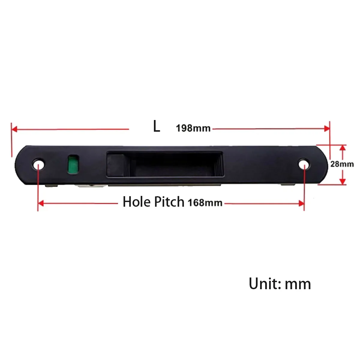 Window Lock | Zinc Alloy 90 Type Embedded Lock | Durable Sliding Door Hardware - Thumbnail 4