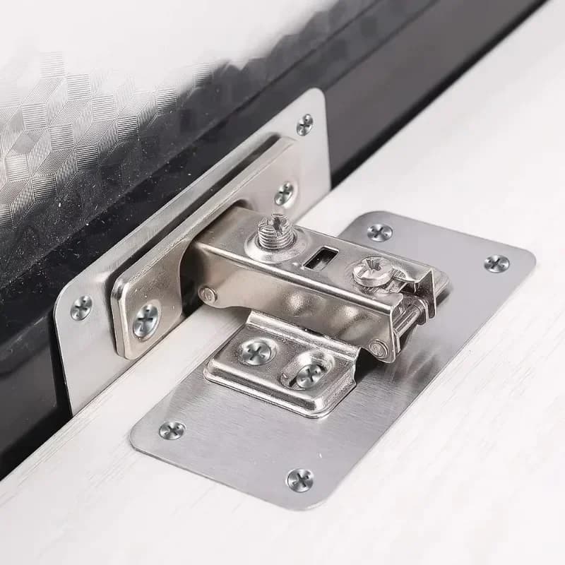 Hinge Repair Plate Kit | Stainless Steel Mounting Plate | 10/2Pcs with Pre-Drilled Holes - Thumbnail 2