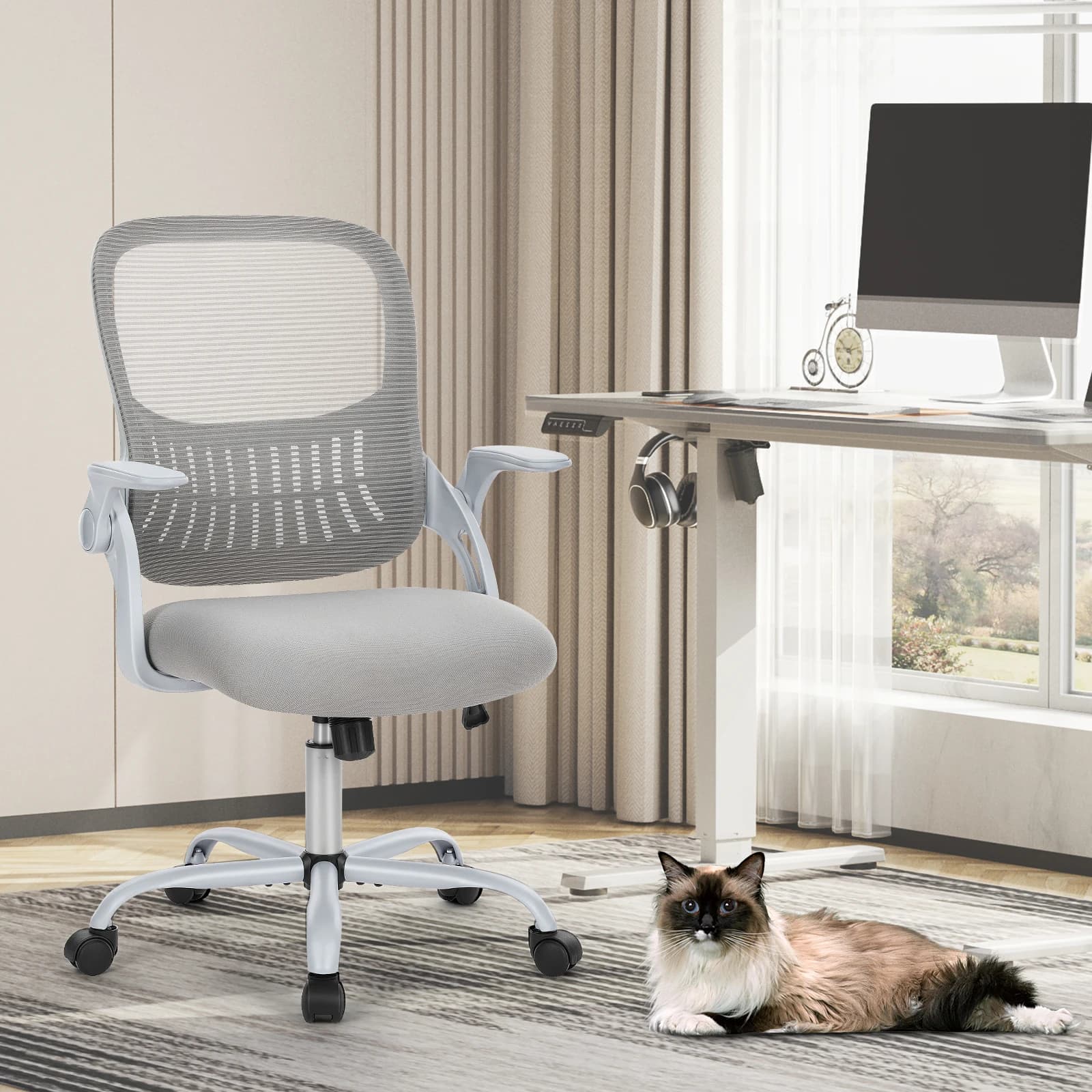 Back Office Chair | Adjustable Swivel Rolling Chair | Ergonomic Computer & Gaming Chair for Home - Thumbnail 2