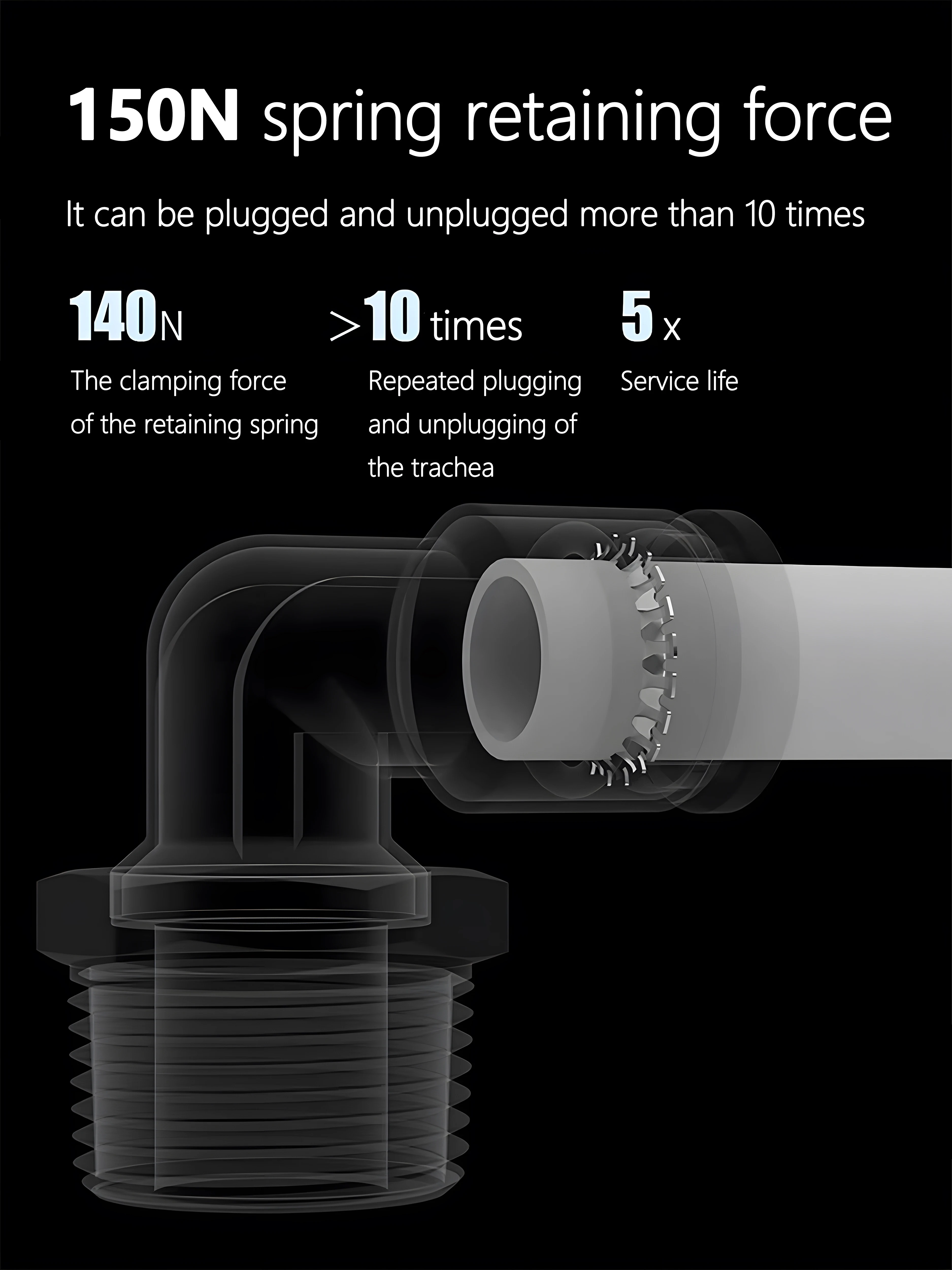 Stainless Steel Quick-Release Air Fittings | 1/8 to 1/2 BSP | High-Pressure Pneumatic Hose Connectors - Thumbnail 5