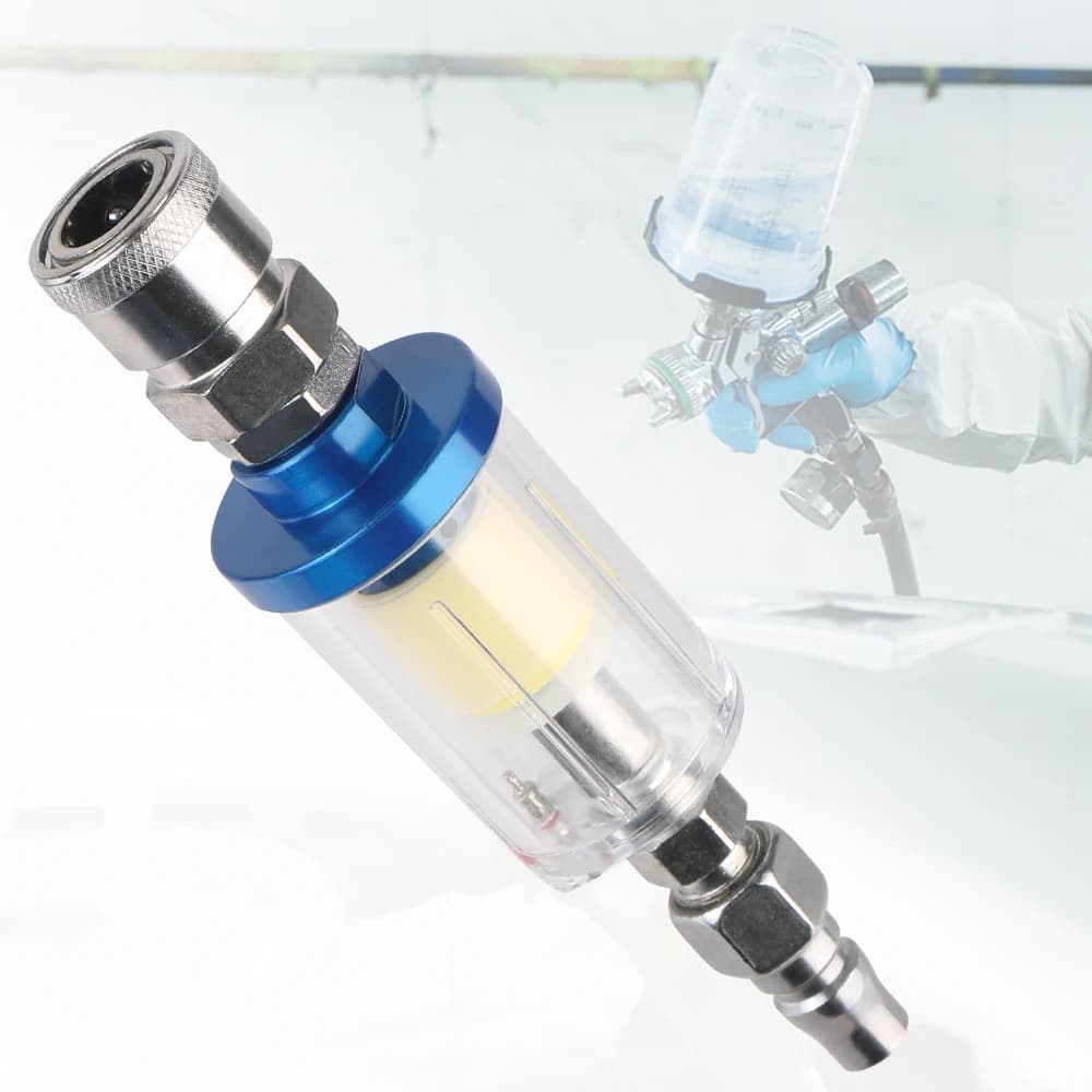 Air Compressor Water Separator | 1/4 NPT Filter Kit | Oil & Moisture Trap for Spray Guns - Thumbnail 2