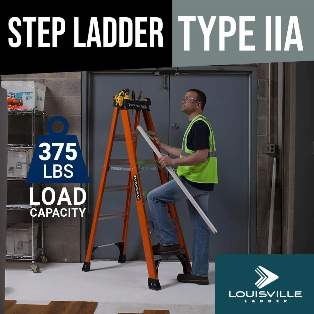 Stehleiter Typ IAA | 10-Foot, 375-Pound Load Capacity | Professionelle Hochleistungsleiter - Thumbnail 3