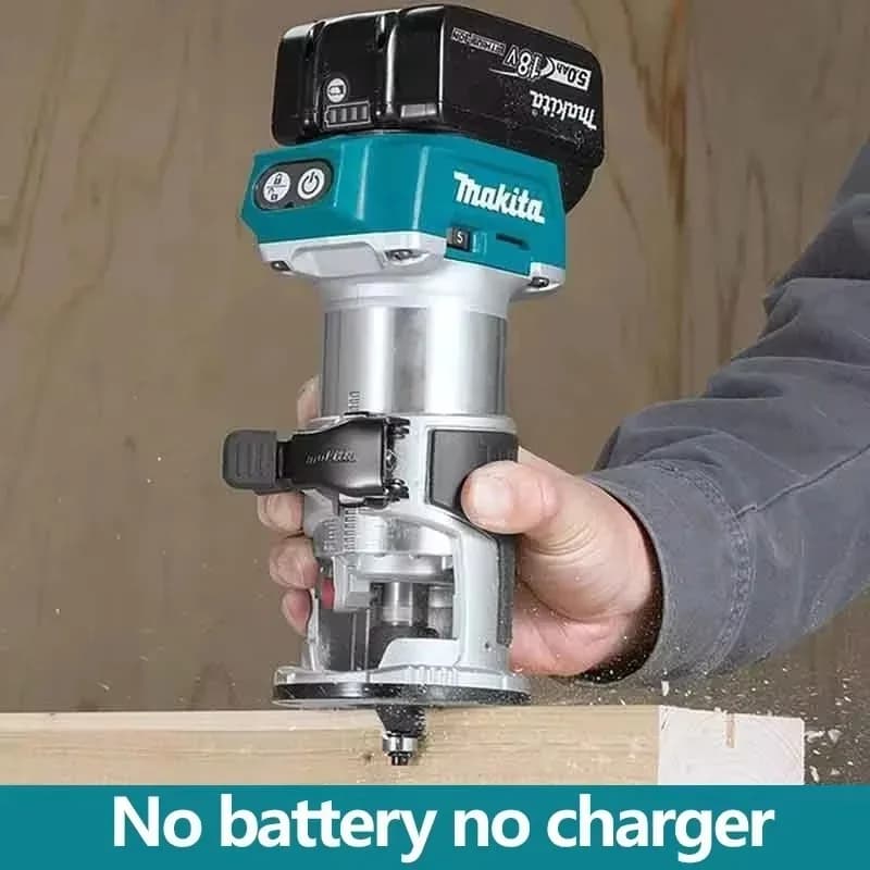 Makita DRT50 Cordless Brushless Trimmer | Professional Woodworking & Engraving Tool - Thumbnail 3