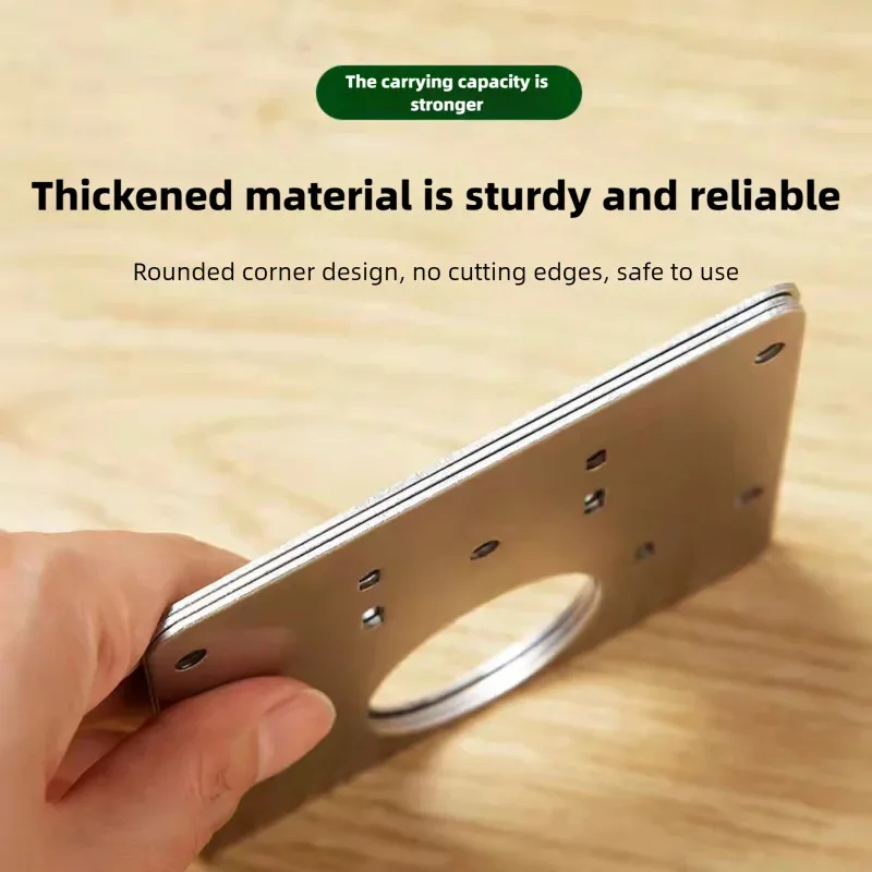Drawer Hinge Repair Plate | Stainless Steel Fixing Bracket | 10/20-Set with Screws - Thumbnail 3
