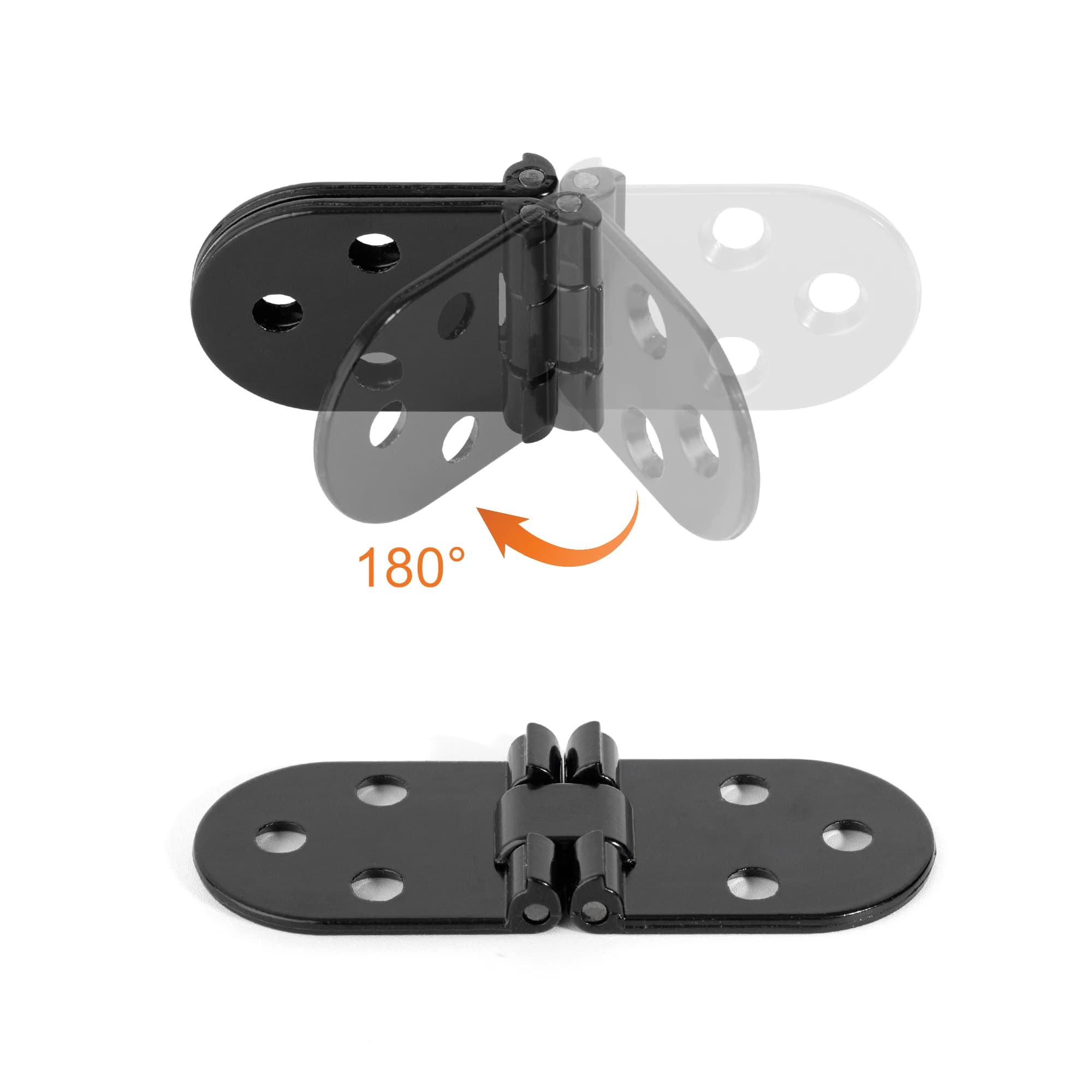 Self-Supporting Folding Hinge 2Pcs | Flush Mount Table & Cabinet Door | Kitchen Furniture Fitting - Thumbnail 3