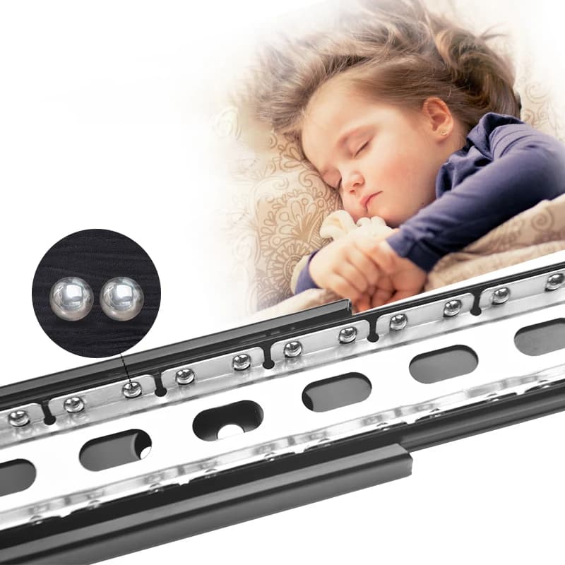 3-Way Drawer Slides | Heavy-Duty Steel Rails | 8 to 22 Extension - Thumbnail 4