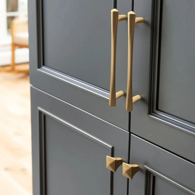 Gold Cabinet Handles | Zinc Alloy Drawer Pulls & Knobs | Kitchen & Dresser Furniture Hardware - Thumbnail 4