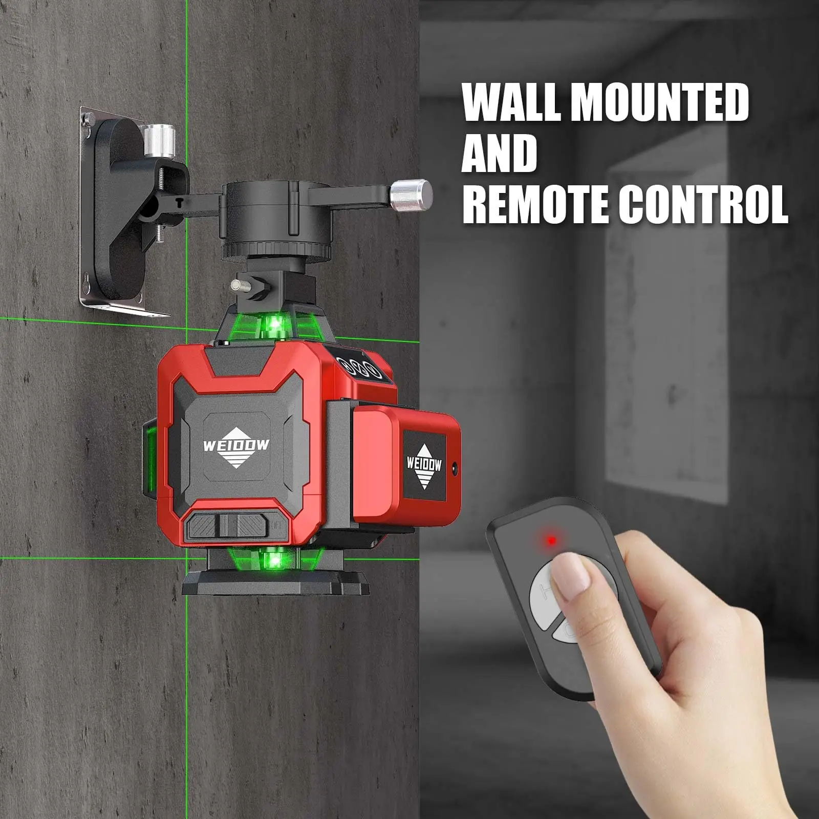 Laser Level | 16-Line 360° Self-Leveling | Tripod & Case Included - Thumbnail 5
