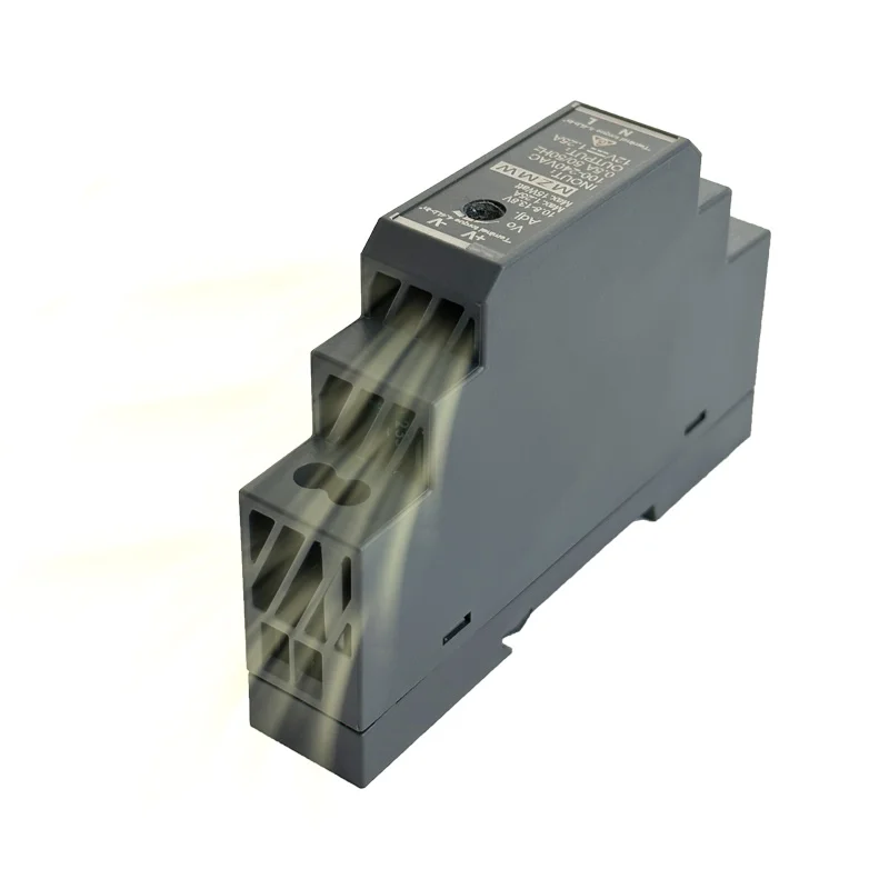 Ultra-Thin DIN Rail Power Supply | 15W AC/DC Converter | 100-240V to 12V/24V Industrial Transformer - Thumbnail 3
