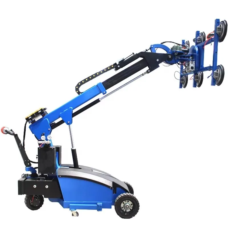 Glass Lifting Robot | 800kg Capacity Electric Suction Trolley | Glazing & Loading Equipment - Thumbnail 4