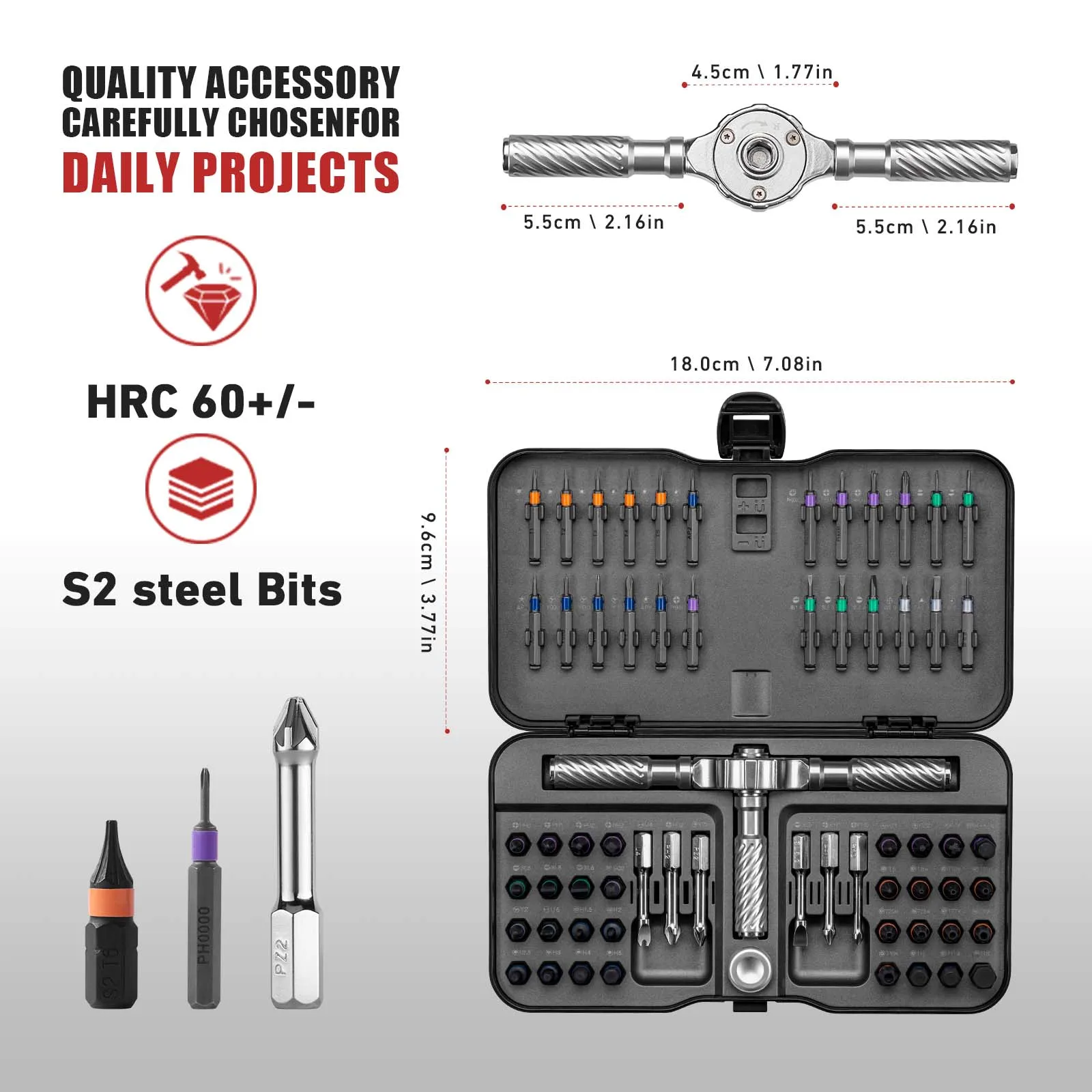66-in-1 Precision Screwdriver Set | Magnetic Bit Kit for Electronics & Home Repair - Thumbnail 6