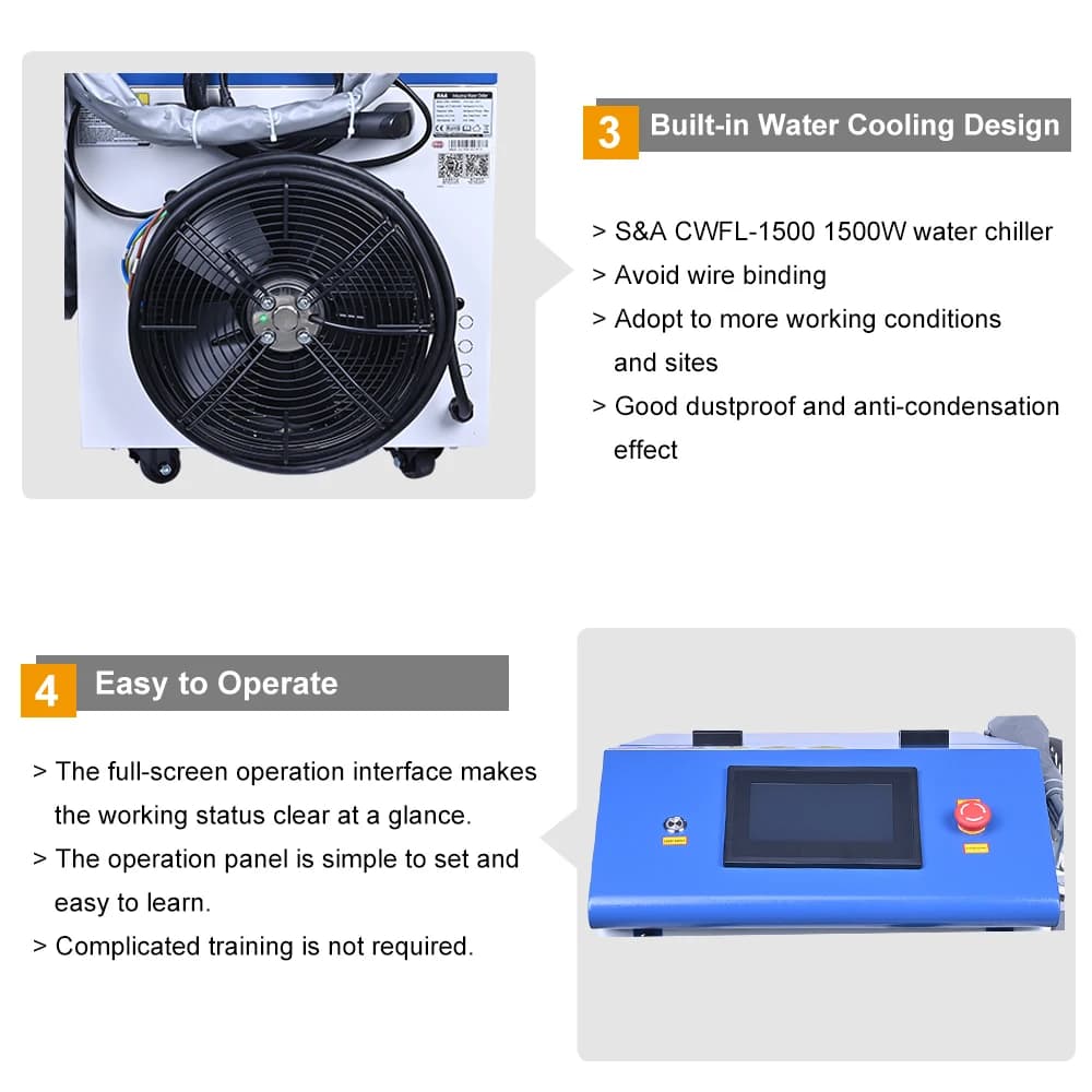 Handheld Fiber Laser Welder | 1500W/2000W Peak Power | For Stainless Steel & Aluminum - Thumbnail 7