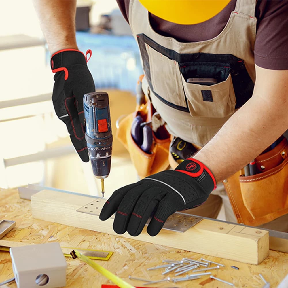 Work Gloves | High Dexterity & Touch Screen Compatible | Multipurpose Grip Performance - Thumbnail 5