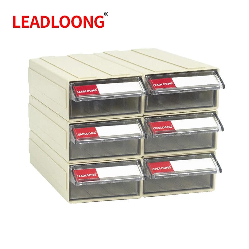 Desktop Organizer Drawers | 6-Pack 180x95mm Storage | For Hardware, Mall Parts & Workshop Components - Thumbnail 3