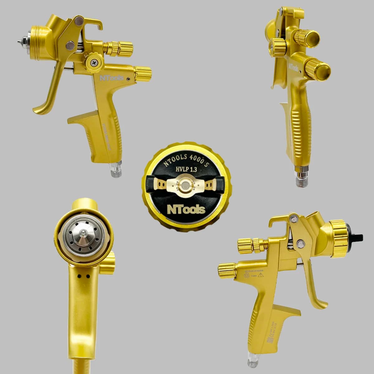 Spray Gun Kit | 1.3mm & 1.7mm Nozzles with 400cc Cup & 600cc Tank | For Varnishes & Primer Paint - Thumbnail 6