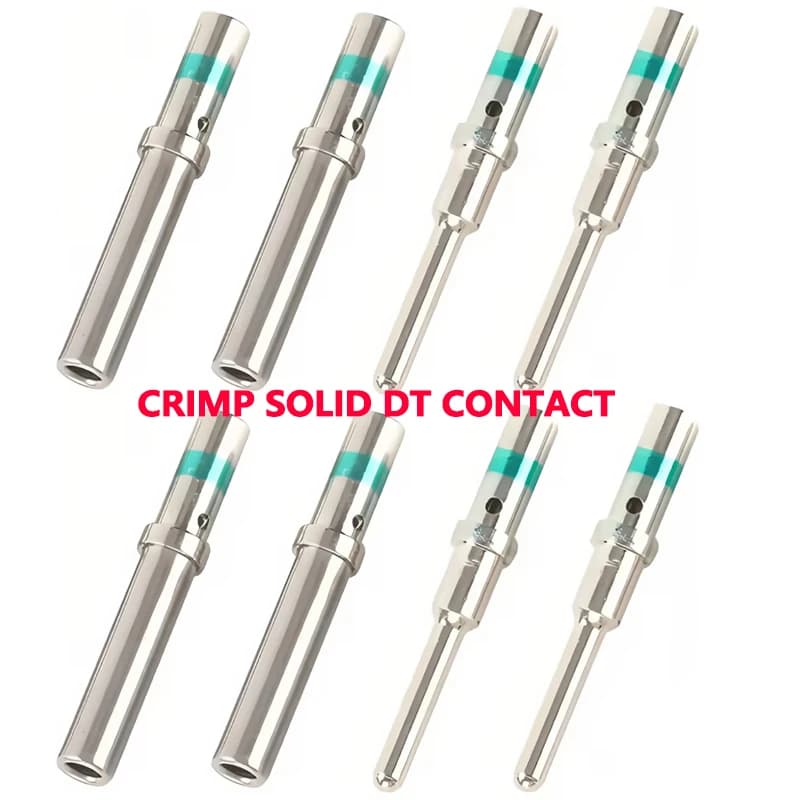 Solid Crimp Terminals | 1.5mm Pin Contacts | Stainless Steel AWG Male & Female Connectors - Thumbnail 2