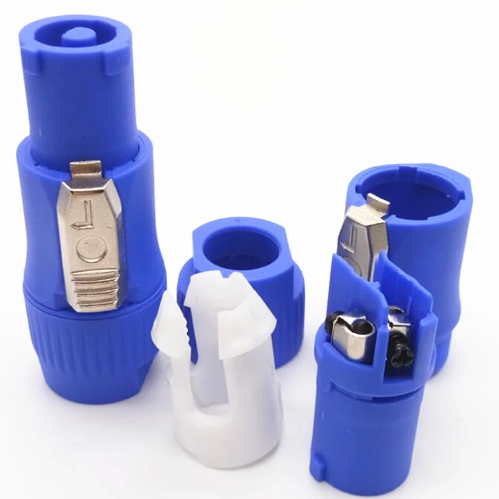 Powercon Connector | 20A 250V AC Male Plug | 3-Pin Speaker & Power Adapter - Thumbnail 6