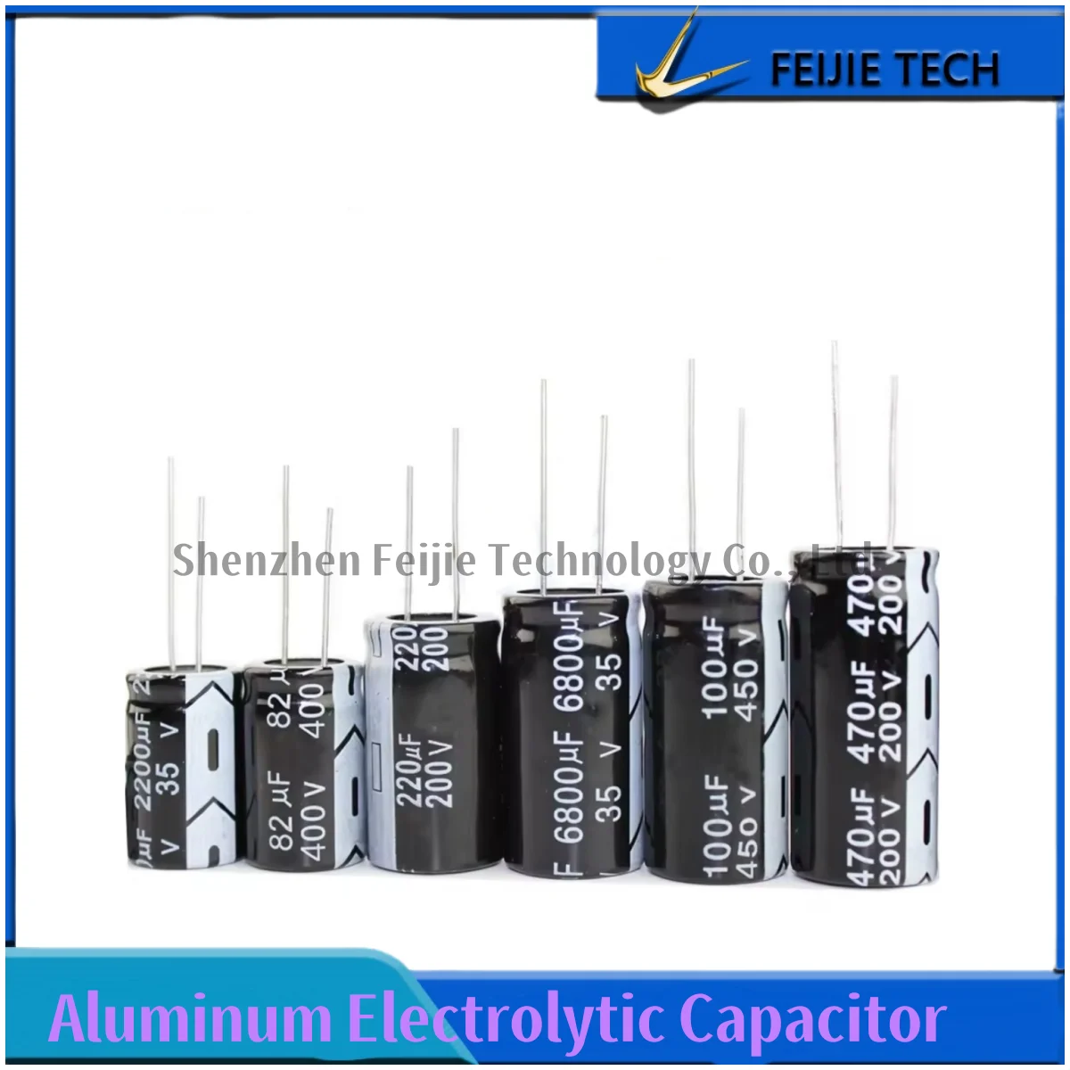 High-Capacitance Aluminum Electrolytic Capacitors | 10V-100V | 10µF-4700µF | DIP Package - Thumbnail 2