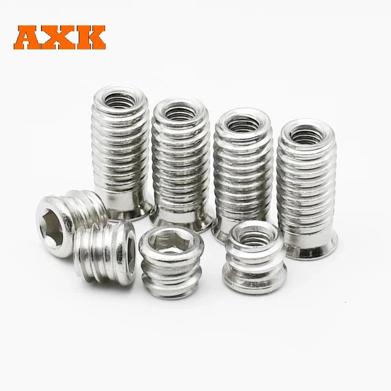 304 Stainless Steel Insert Nuts | M3-M10 Hex Socket Drive | A2-70 Threaded for Wood Furniture - Thumbnail 5