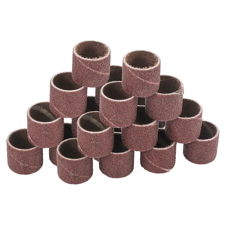 Sanding Drum Kit for Rotary Tools | 102-Piece Set with #80, #120, #180 Grit Sleeves & Mandrels - Thumbnail 5
