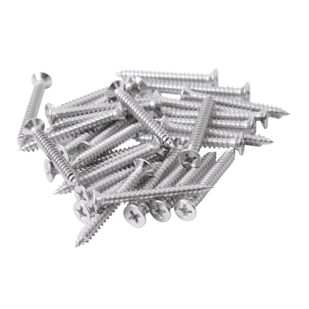 316 Stainless Steel Wood Screws | Self Tapping Countersunk Head | M3.5-M6.3 Phillips Fasteners - Thumbnail 4
