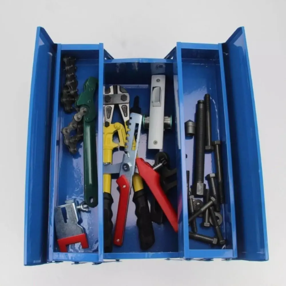 Duty Metal Toolbox | Large Capacity & Portable | Automotive Repair & Workshop Storage - Thumbnail 4