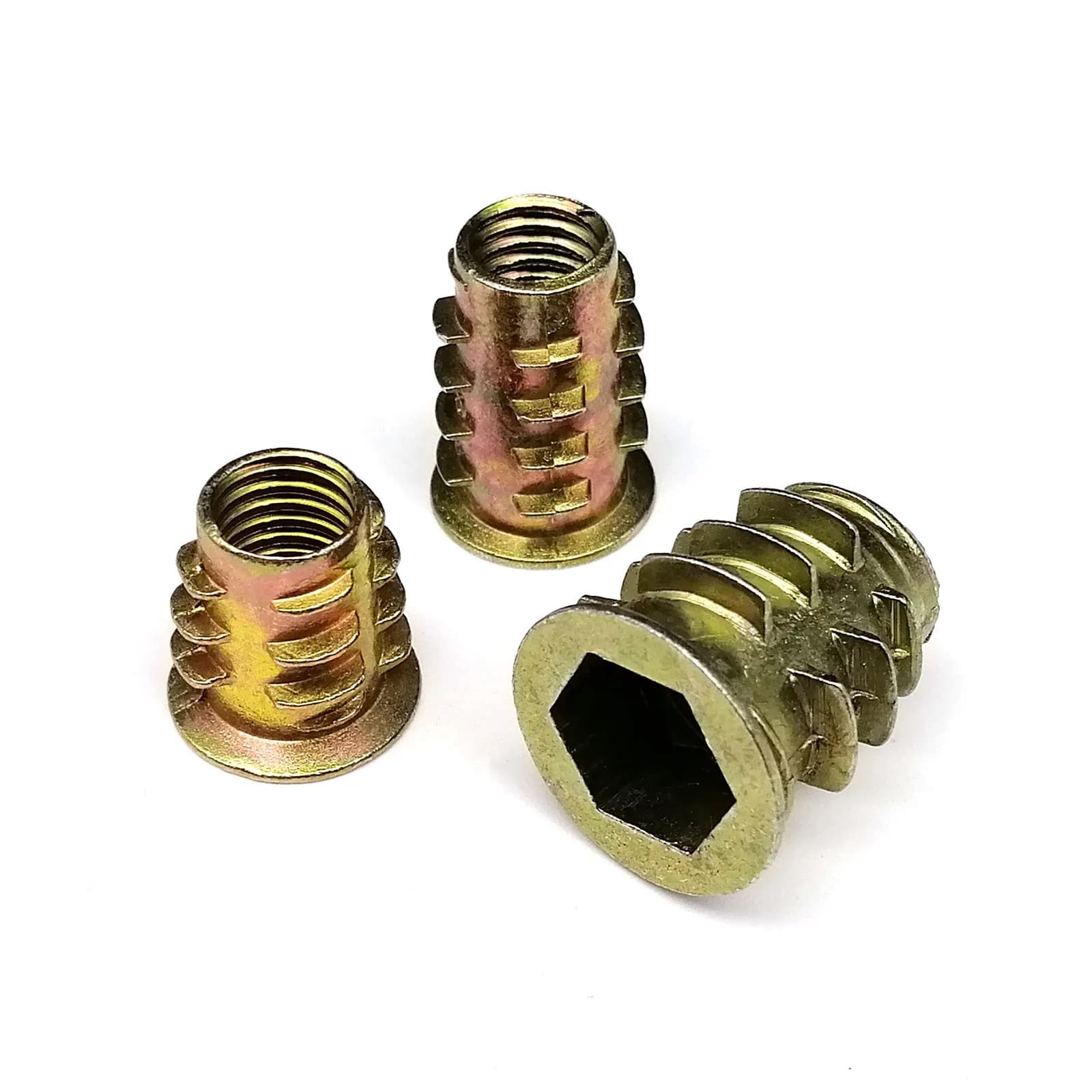 Furniture Insert Nut Set | 55pcs M4-M8 Hex Socket Head E-Nuts | Bed & Cabinet Thread Embedded Kit - Thumbnail 4