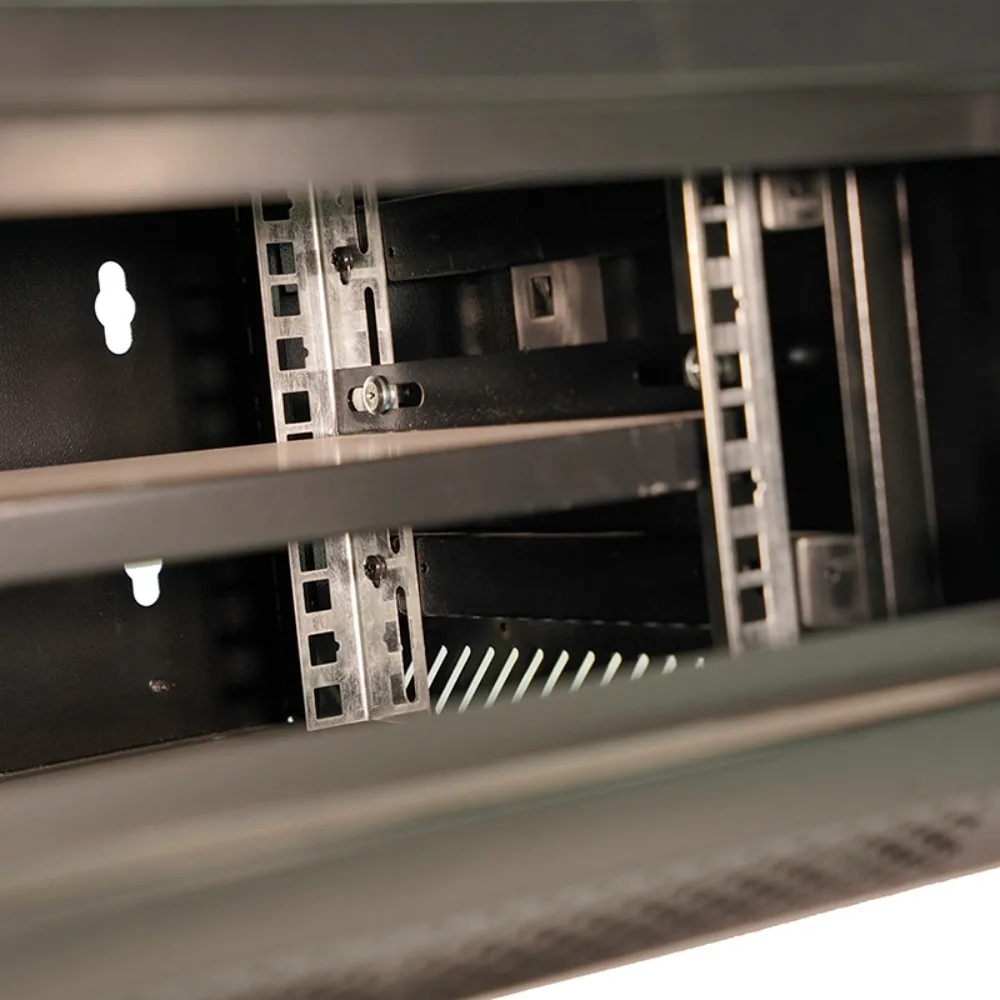 19-Inch Wall-Mount Server Rack | 4U Glass-Door Network Cabinet for Outdoor Data Centers - Thumbnail 6