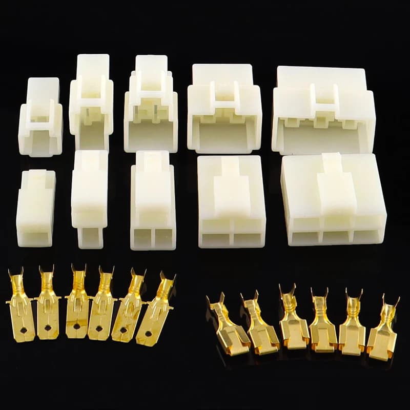6.3mm Automotive Electrical Connector Kit | Male & Female Terminal Plugs for Car, Truck & eBike Wiring - Thumbnail 2