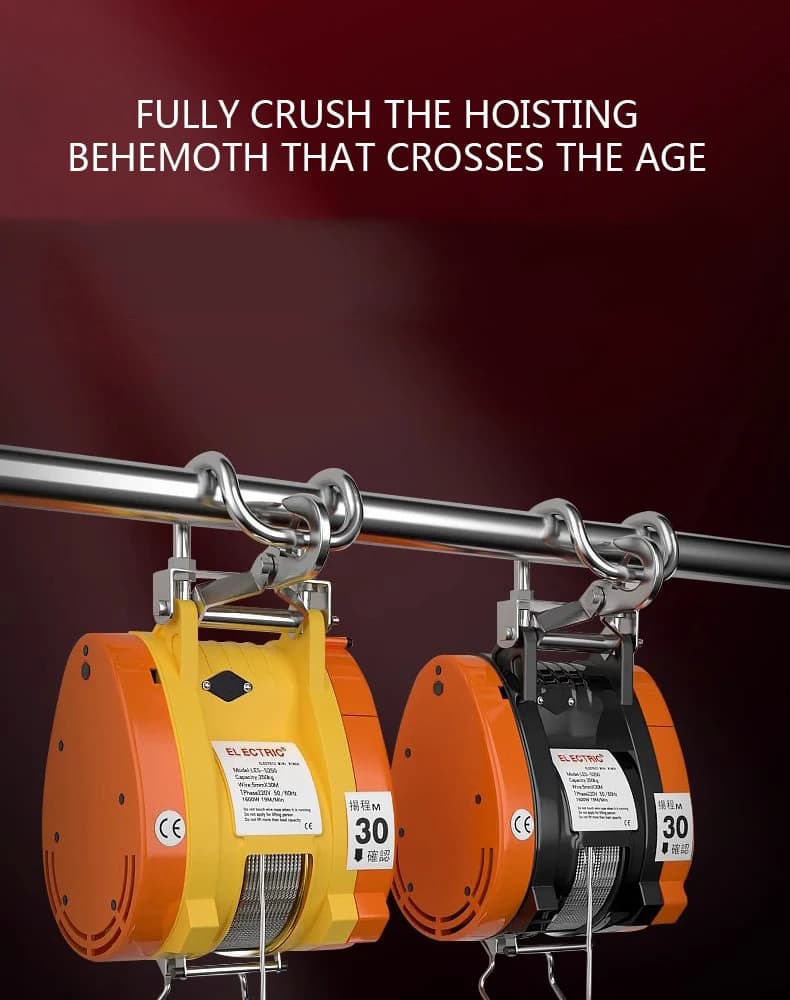 Electric Hoist | 300kg Lifting Capacity | Portable & High-Efficiency Winch - Thumbnail 5