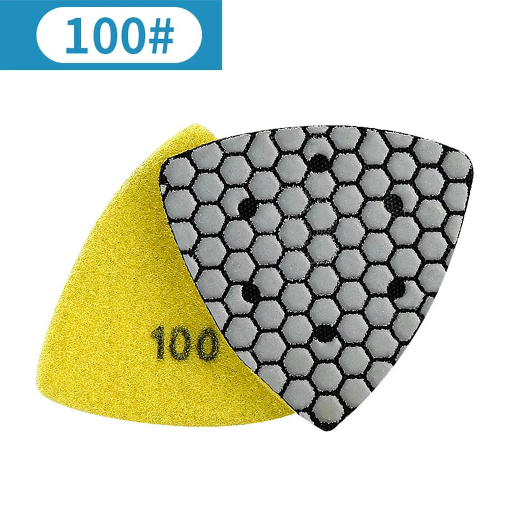 90mm Dry Polishing Pads | For Granite, Marble & Concrete | Diamond Abrasive Surface Restoration - Thumbnail 4