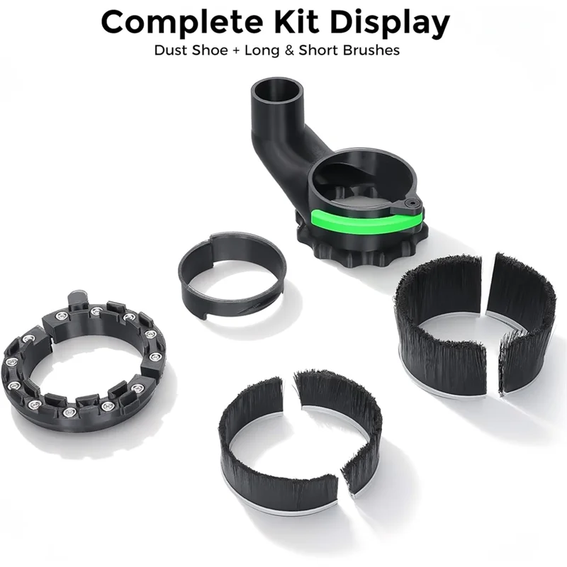 CNC Dust Shoe | 65mm & 69mm Fits | Dual-Brush Design for Superior Chip Collection - Thumbnail 4
