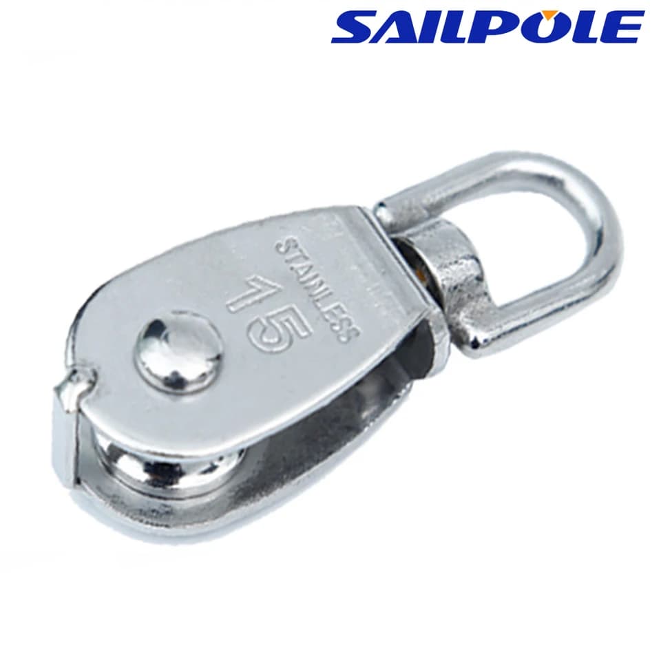 Block Pulley | Swiveling Shackle Head | M25 High Load Marine Rigging - Thumbnail 3