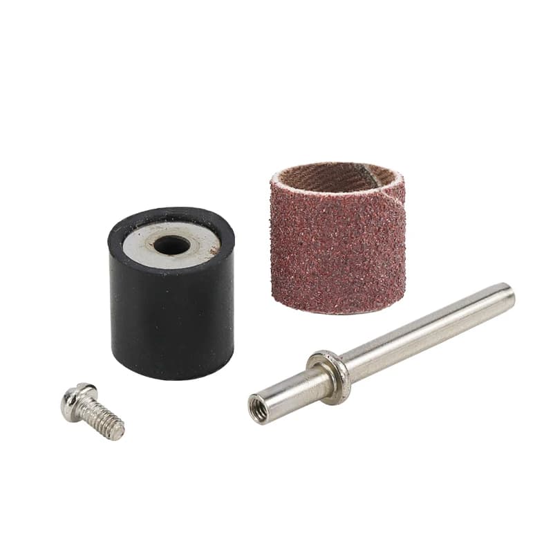 Sanding Drum Kit for Rotary Tools | 102-Piece Set with #80, #120, #180 Grit Sleeves & Mandrels - Thumbnail 6