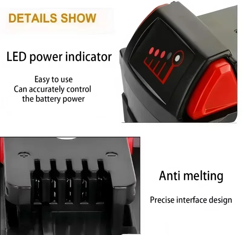 Replacement Battery | High Output 18V Li-Ion | For Cordless Wrench & Screwdriver - Thumbnail 4
