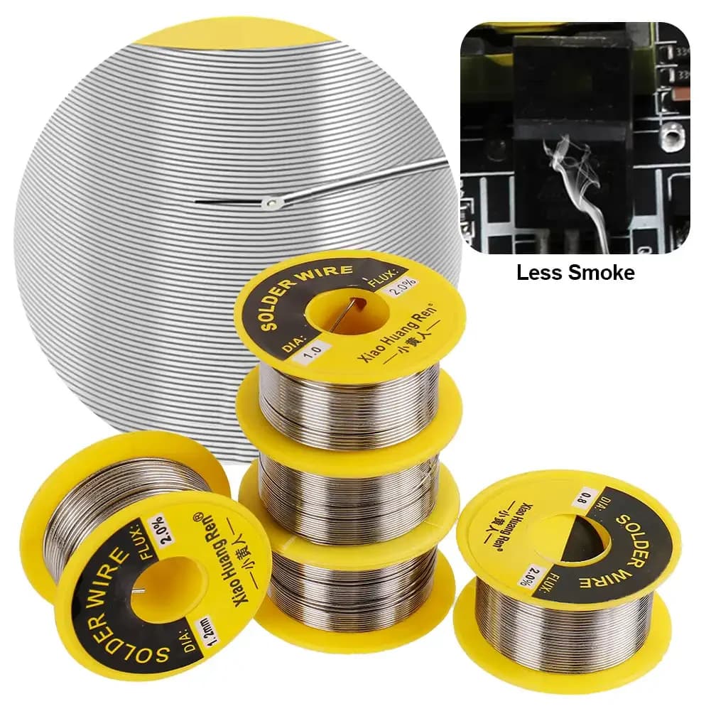 60/40 Rosin Core Solder Wire | 0.6mm Diameter | 50g Reel for Precision Electronics Work - Thumbnail 4