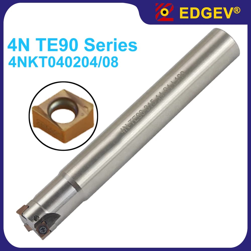 4NTE90 High Feed Milling Cutter | 7-17mm Full Series | CNC Metal Milling Tool Holder - Thumbnail 3
