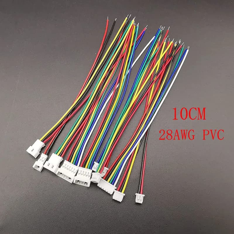 1.25mm Pitch Connector Kit | 2-6 Pin Male & Female Plugs | 10cm Premium Wires - Thumbnail 5