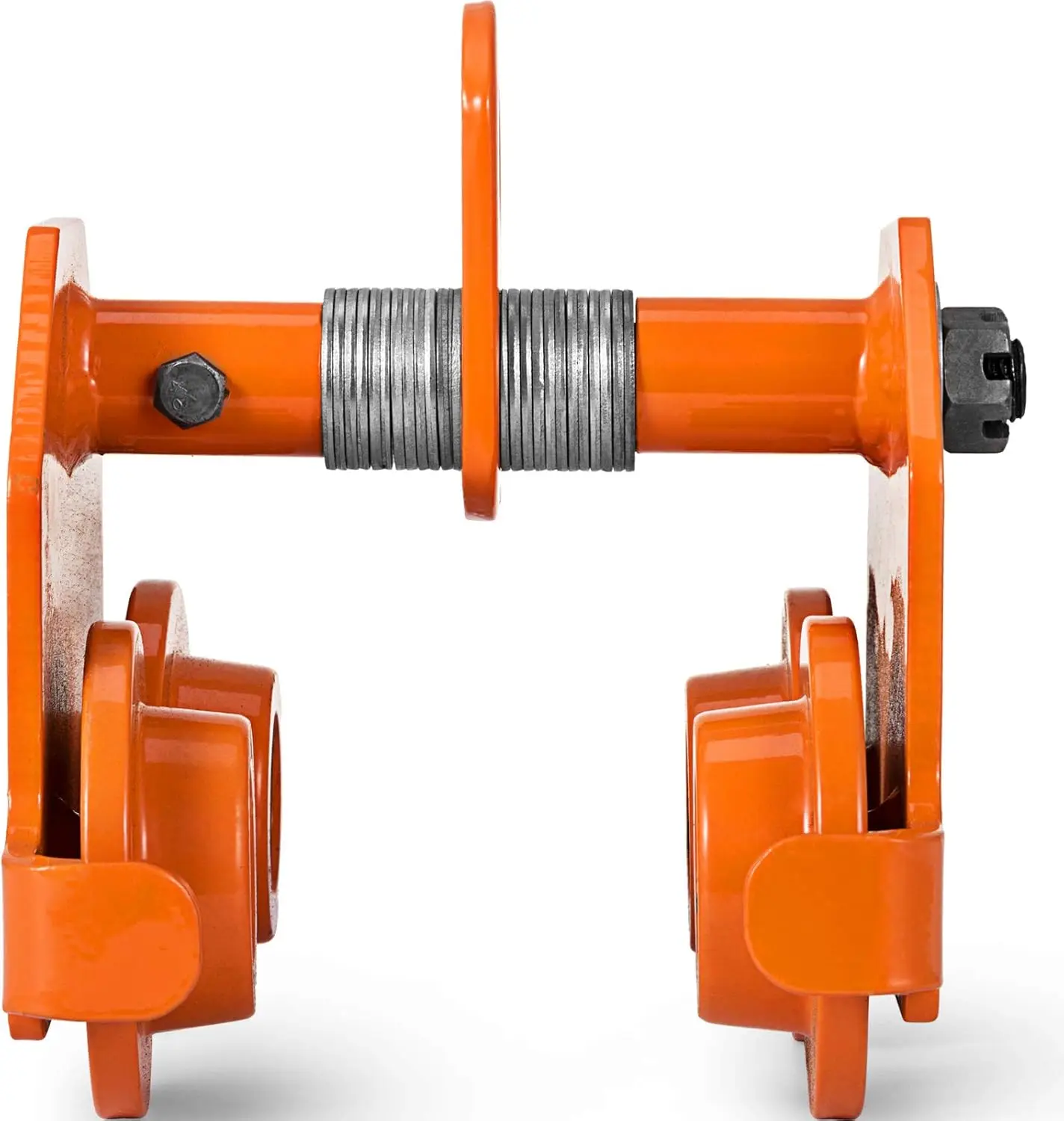 Heavy-Duty 2-Ton Manual Trolley Hoist | 4000 lb Capacity | Dual-Wheel Garage Crane Lift - Thumbnail 4