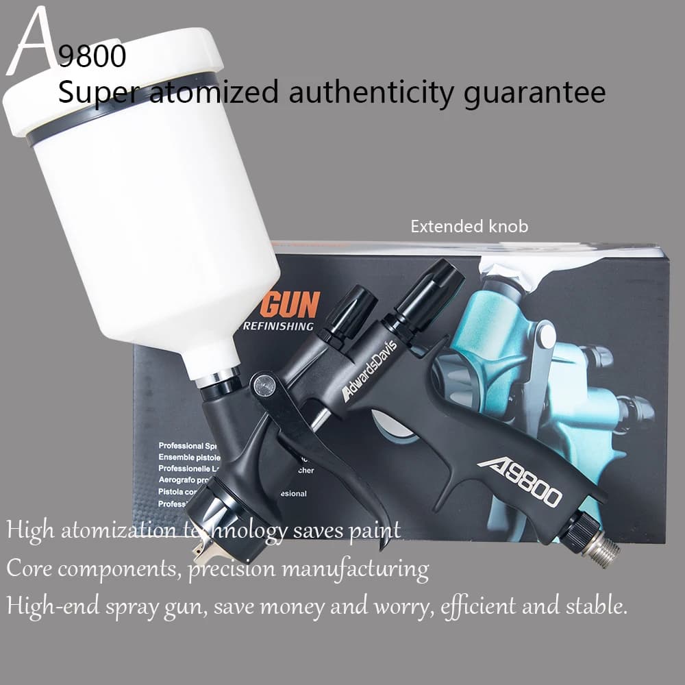 Airless Spray Gun | 9800 Model 1.3mm Nozzle | Professional Automotive Painting Tool - Thumbnail 2
