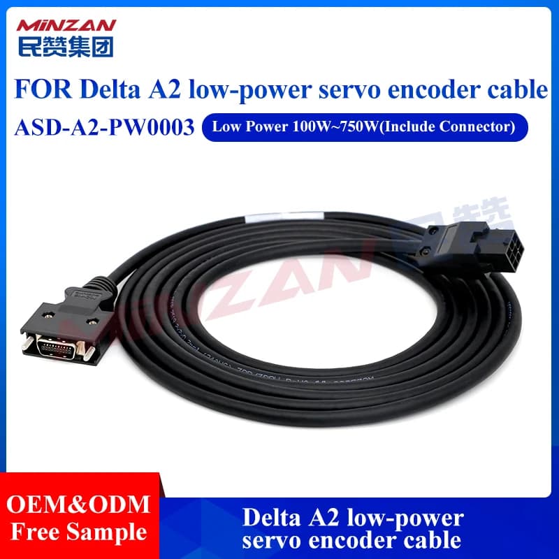 Industrial-Grade Servo Motor Encoder Cable | High-Flex Durable Power Supply Wire for Automation Systems - Thumbnail 2
