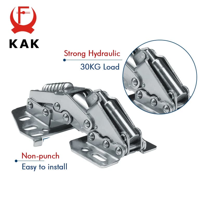 Close Cabinet Hinges | Hydraulic Damper Buffer | Silent Kitchen & Furniture Door Closer - Thumbnail 2