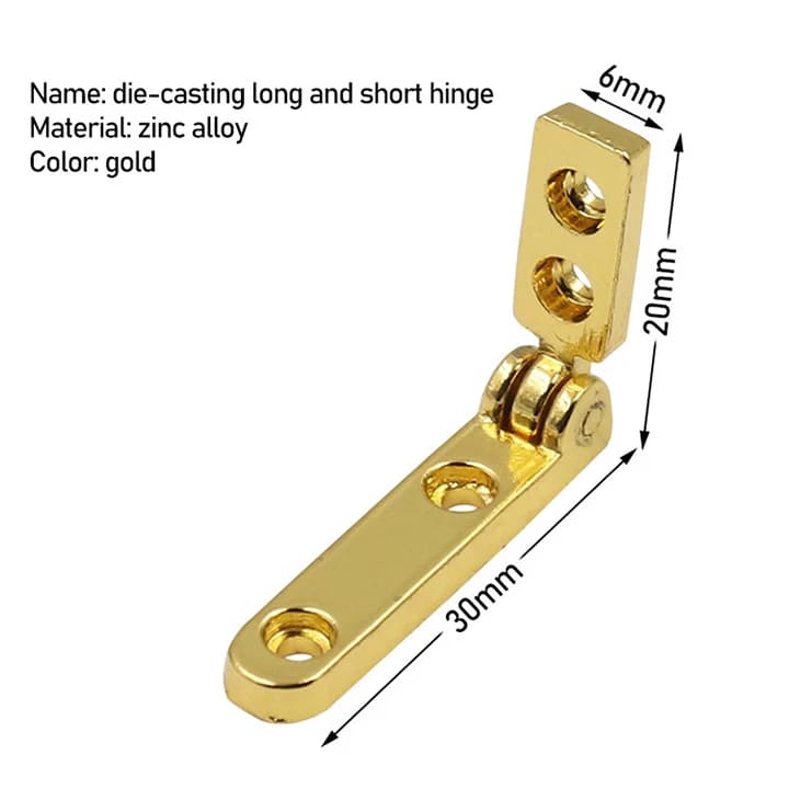 90° Spring Hinge | Jewelry & Watch Box Lid Support | Toolbox Corner Bracket Hardware - Thumbnail 6