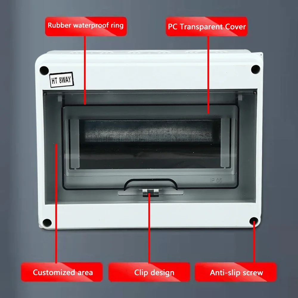 Series IP65 Waterproof Electrical Enclosure | ABS-PC Construction | Outdoor Junction & Distribution Box - Thumbnail 3