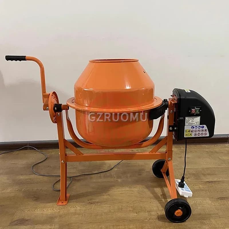 Professional-Grade 63L Vertical Mixer | Heavy-Duty Electric Concrete & Mortar Blender for Construction & DIY - Thumbnail 2