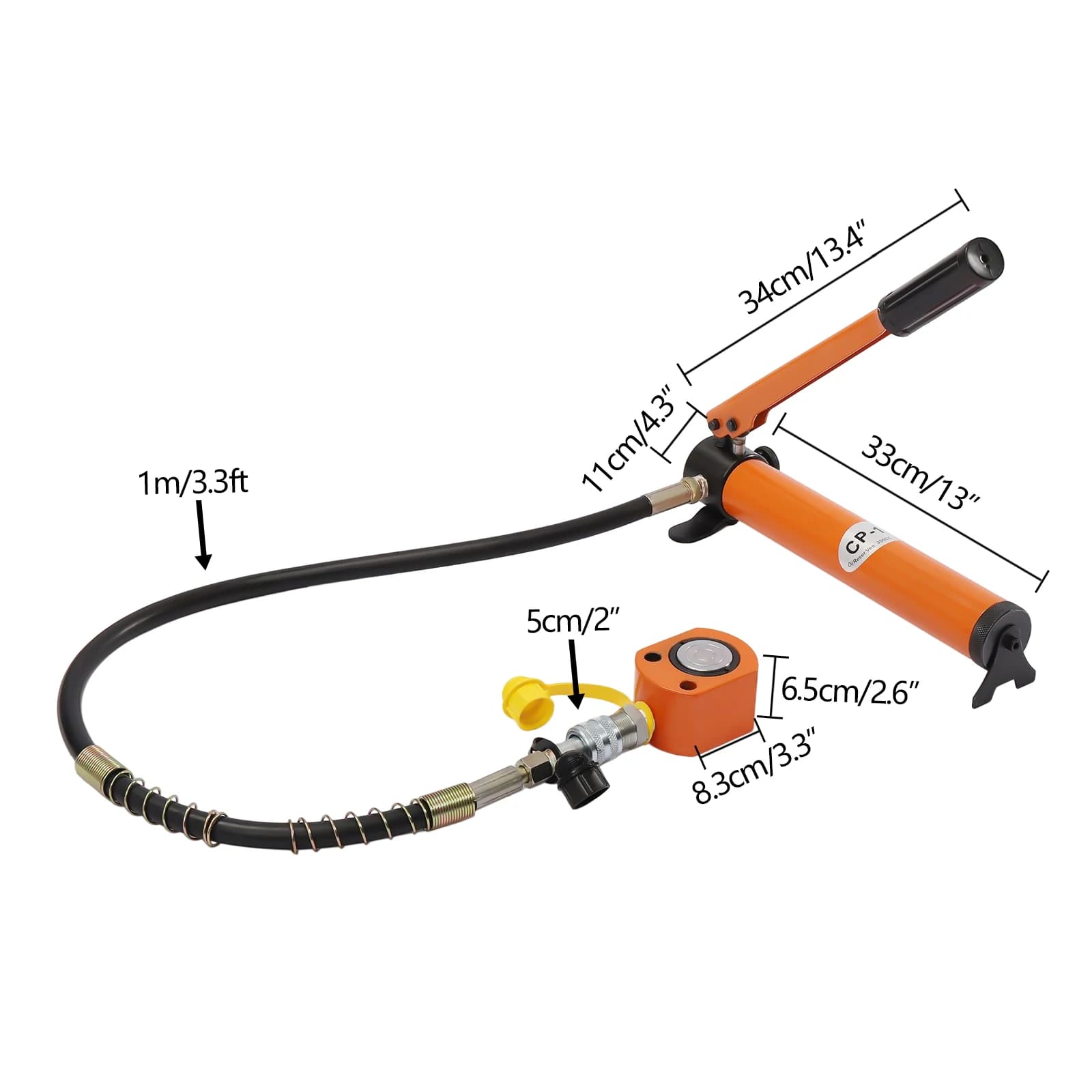 10-Ton Hydraulic Bottle Jack Kit | Heavy-Duty Lifting System with Manual Pump - Thumbnail 4