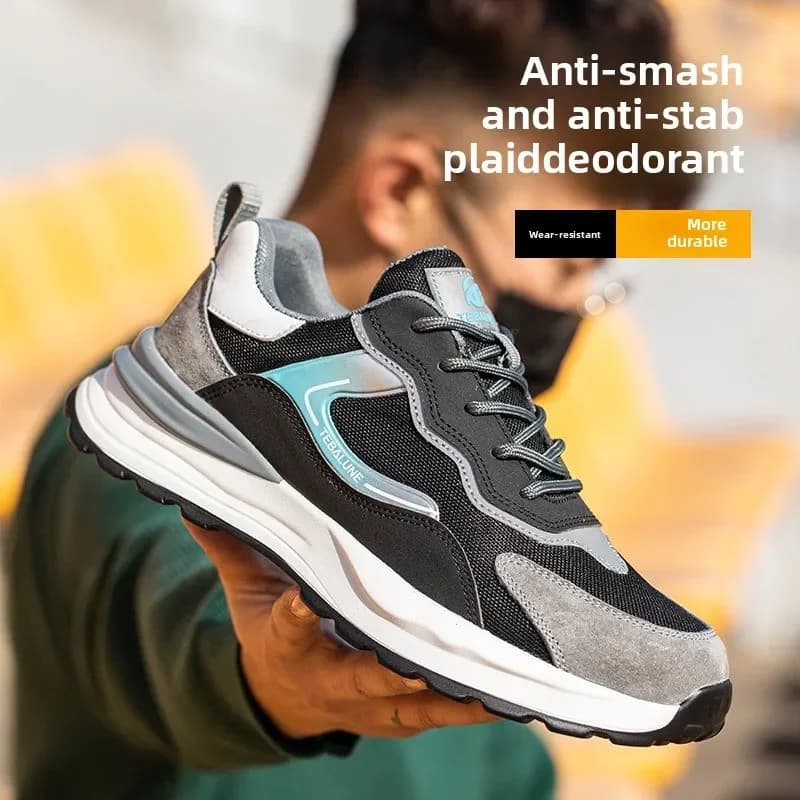 Safety Shoes | Odor-Proof & Insulated | Construction Site Labor Protection Footwear - Thumbnail 2